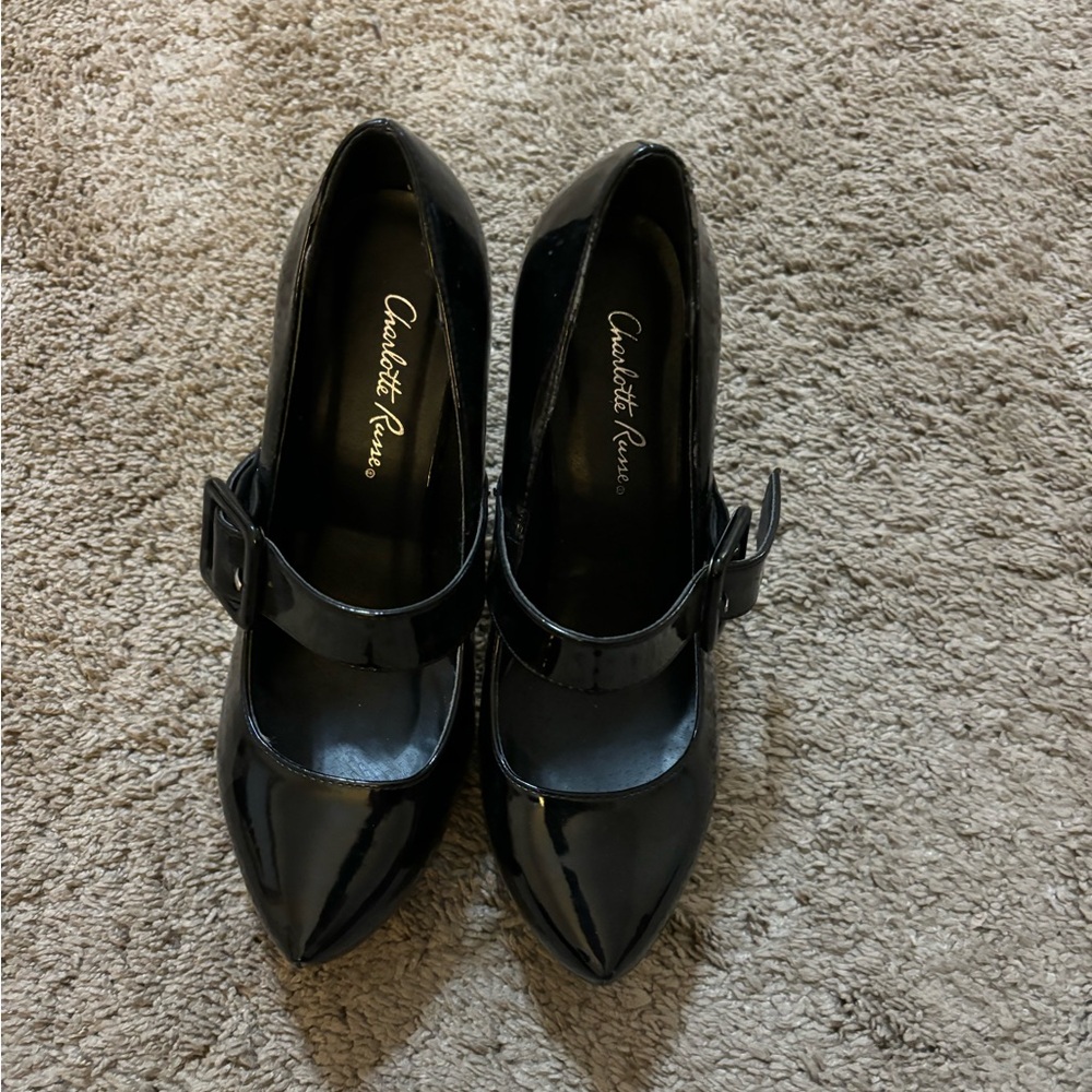 Charlotte Russe Black Patent Heels